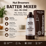 Nut Dreamers Batter Mixer All-In-One with packaging on a wooden surface.