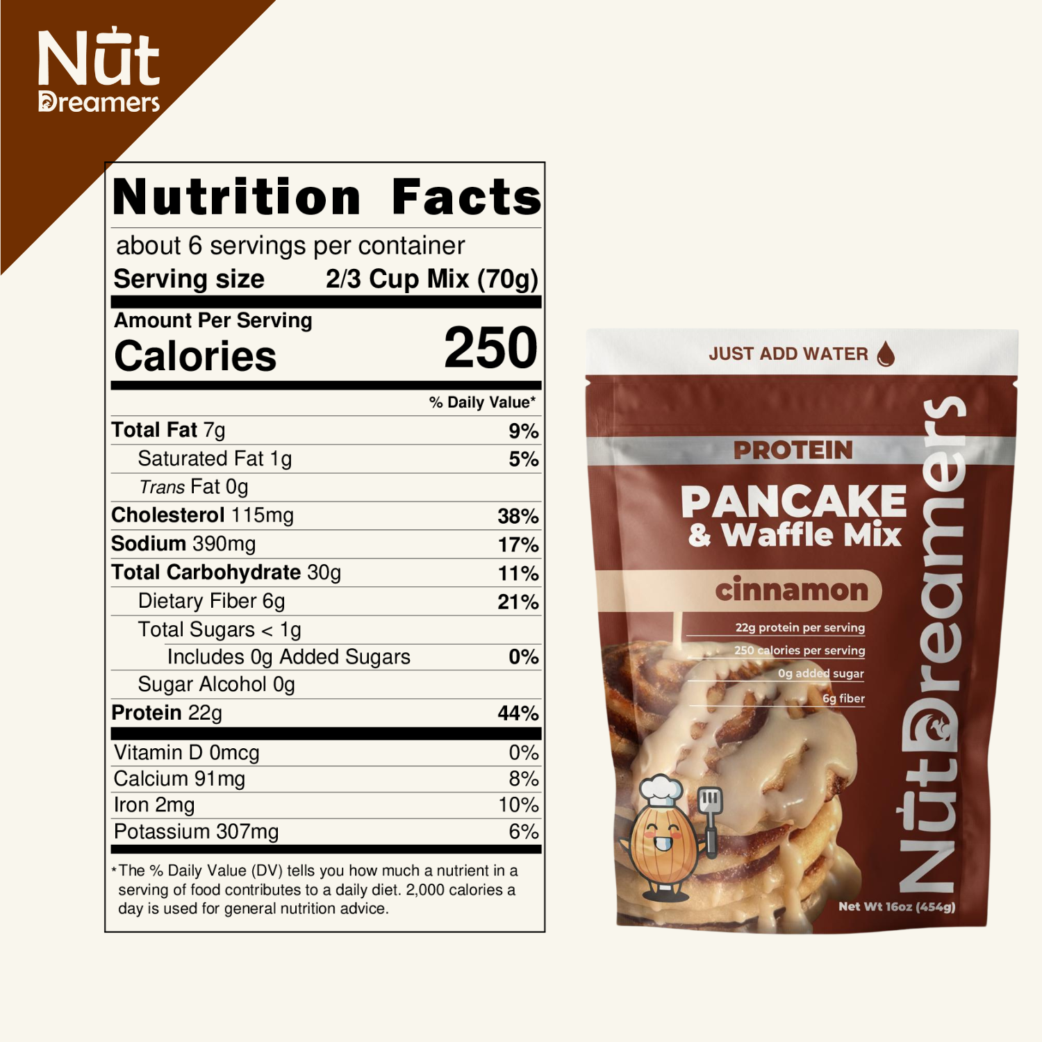 Cinnamon Protein Pancake & Waffle Mix