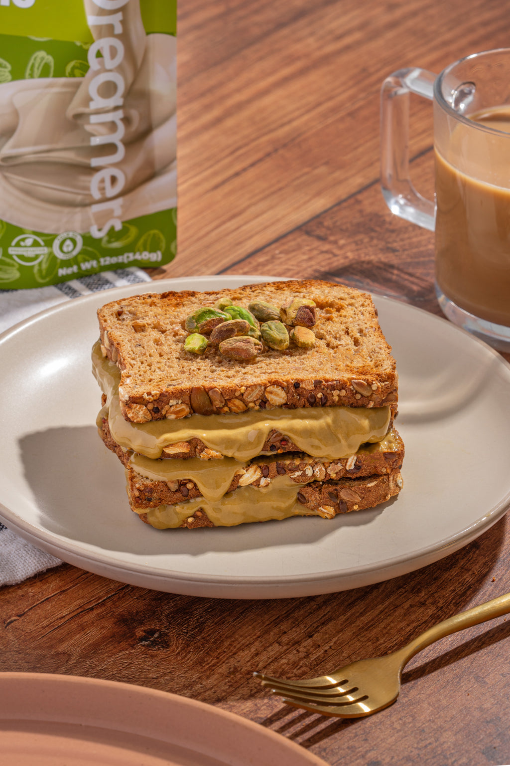 Palm oil–free Pistachio Spread by Nut Dreamers